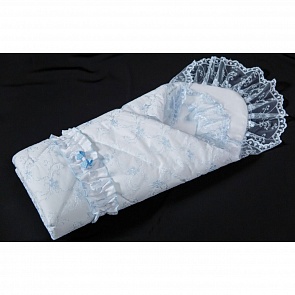 Комплект на выписку из серии Флер Э2003, сезон – весна, цвет – голубой (Мой Ангелок, 00-0011839 _голубой)